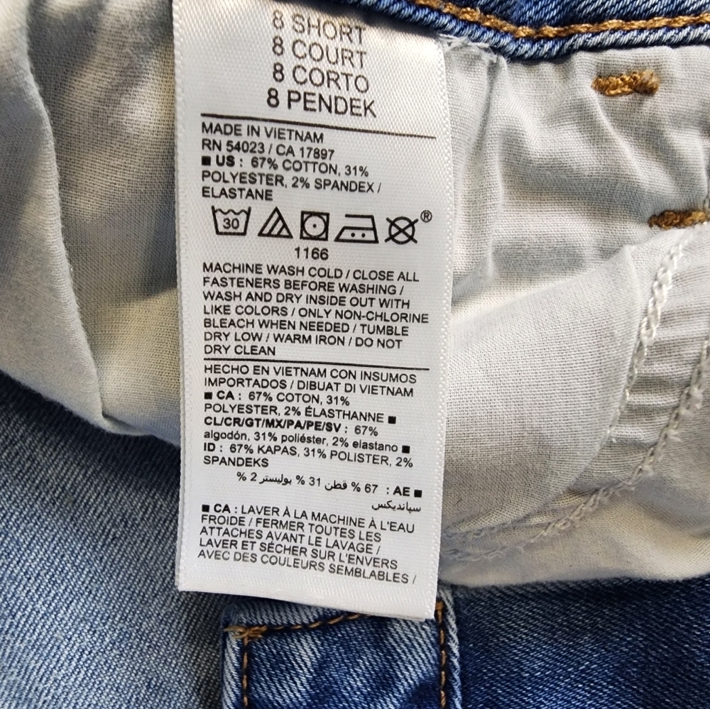 Old Navy Mid Rise Knicker Boot Cut Classic Blue Women's Jeans Size 8 Short - Picture 5 of 10